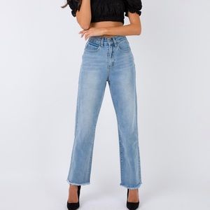 NWT Miami vice high rise fray hem crop jeans